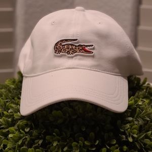 White Lacoste Cap